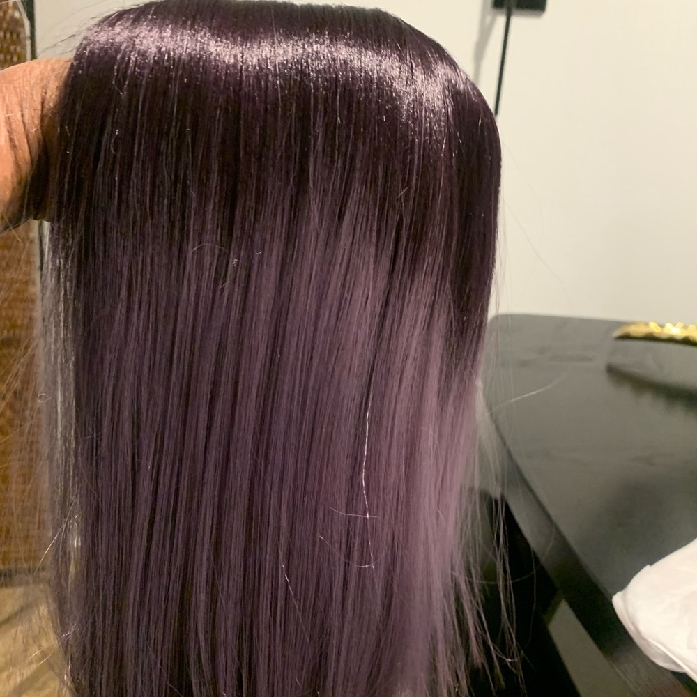 Beautiful purple light color wig